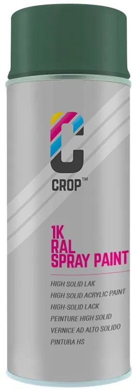 CROP RAL 6028 Zijdeglans Deningroen spuitbus 400ml Direct Verzonden